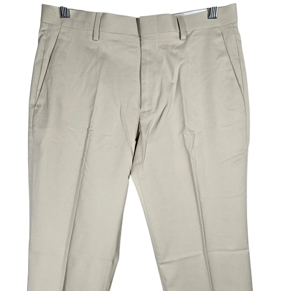 J Crew Thompson Tapered Chino‎ Pants Mens 30x30 Khaki Flat Front Cotton Blend